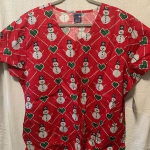 Christmas Scrub Tops